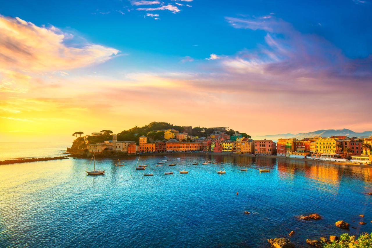 021 - Casa Ponente Con Terrazzo - Centro Citta, Carruggio E Mare Baia Del Silenzio A 500 M Leilighet Sestri Levante Eksteriør bilde